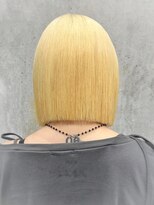 オルズ 渋谷(ALLZ)&nbsp;抜きっぱなしブロンド切りっぱなしショートボブ