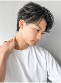 大人可愛いモテ髪うるツヤアプリコットオレンジサイドバング