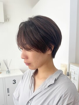 スイ(suiw) 暗めカラー長めマッシュショート【suiw】昭和町/天王寺/阿倍野
