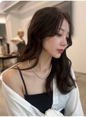 艶感丸みワンカールシースルーバングエアリーカール大人美人
