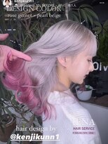 イエナ 渋谷(IENA)&nbsp;デザインカラーケアブリーチダブルカラーピンクベージュカラー