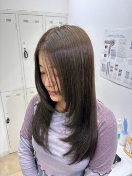 アッシュ 下北沢店(Ash) オリーブブラウン×ザクザクレイヤー