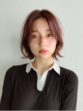 アンドレイ 表参道(andrey) 着物ヘア/ダークアッシュ/ミディアムレイヤーカット/表参道