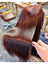 セットアップ 岡山北長瀬店(SET-UP)&nbsp;明るい白髪染め/レッドブラウン/大人ガーリー