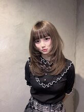ミミ 池袋 要町(mimi)&nbsp;【mimi】グレージュ×レイヤーカット