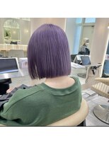 ロンドシェリ 仙台(Lond Cheri)&nbsp;ケアブリーチボブダブルカラーハイトーンブリーチカラー仙台前髪