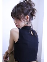 ヘアデザイン ディクト(hair design D.c.t) [D.c.t]平田ヒデカズ  ひねり上げお団子スタイル