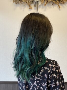 トイロ(TOIRO) ダークグレー×ターコイズブルー