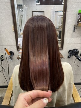 ヘアサロン ドットプラス 町田店(dot. plus) 髪質改善/マロンベージュ/Aラインボブ/かきあげ[町田/町田駅]