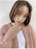 明るめ透明感ベージュ×韓国ボブタンバルモリ♪
