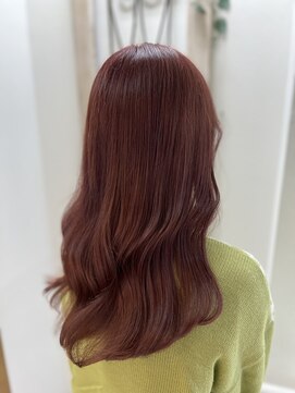 美容室 パルス 静岡鷹匠店(PALS) アプリコットオレンジ 髪質改善 デザインカラー