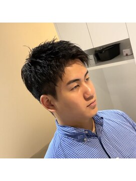 ガニメデ(GANYMEDE) 爽やかツーブロックアップバングショート<都島メンズサロン>