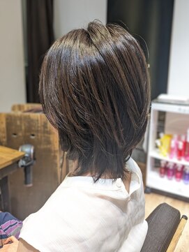 ヘアリゾート粋 新宿三丁目本店 くびれミディ_ボブウルフ◎30代40代/こなれミディ/渡部