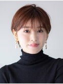 青山 表参道 ショートカット 30代40代 チョコレートブラウン