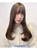メルティーカラーフェミニンロング似合わせカット[原宿/表参道]