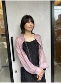 ぱつっとボブ