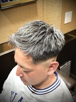 ヒロギンザ 池袋 サンシャイン通り店(HIRO GINZA) ホワイトメッシュ シルバーメッシュ スキンフェード 池袋