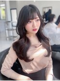 韓国ヘア/顔まわり/韓国レイヤー/前髪カット/小顔/韓国風