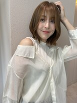 サンド ミュウ 横浜店(sand mieu)&nbsp;レイヤーカット/オリーブベージュ/韓国/前髪/ブリーチなし/横浜