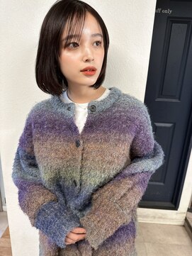 トゥーリ 藤崎店(tuuli) 大人女性◆艶レイヤー前髪ピンクベージュ 髪質改善 縮毛矯正