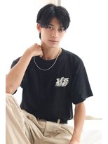 シロフ シンジュク(shirof shinjuku)&nbsp;メンズショート/ニュアンスパーマ/センターパート