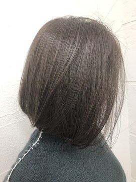 アメリ(Ameri) -Ameri-藤川☆前下がりボブ×透け感グレージュ【浜町/ショート】