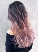 メルティカラーアプリコットオレンジクラゲヘアー_ba328193