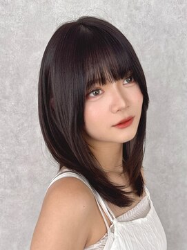 ビームズ トータルビューティー 西中島店(Bee ms Total Beauty) サラツヤロングベージュカラーブリーチしない透明感カラー