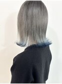 シルバーグレー×ブルー×ロブ◯