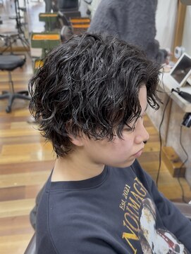 イエローコーン 金沢文庫店(YELLOW CORN) 波巻きパーマ/メンズウルフ/シャドウパーマ