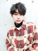 コンマヘア/ツーブロック/スパイラル