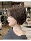 『岩田莉奈』コンプレックス緩和小顔ショート 丸顔面長絶壁 新宿
