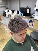 アルビス(ALBIS)&nbsp;柔らかめバイオレットピンク×短髪ジェットスタイル