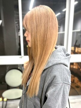 ロイオブジゼル(roi of GiseL) ブリーチ ハイトーン ダブルカラー ミルクティーベージュ 10代