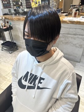 メンズ縮毛矯正/ツヤサラストレート/メンズカット