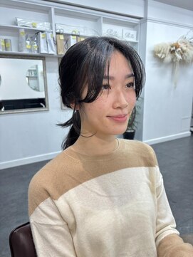 顔まわりカット/前髪カット/おくれ毛カット/レイヤーカット