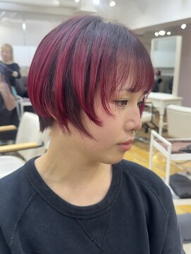 シダミノオ(sida MINOH) ボルドーカラー/シャギーウルフ/ワインレッド/カラーリスト