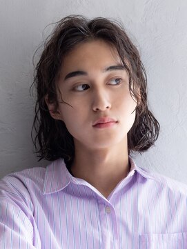 アース 溝の口店(HAIR&MAKE EARTH) 秋のブルーブラック◎ニュアンスパーマで清潔感