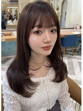 ロンドアベニール 北千住(Lond avenir) 韓国顔周り/バタフライカット/ミディアムレイヤーカット北千住
