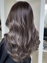 メル バイ ヘアサロン ニド(mer..by hair salon Nido)&nbsp;大人透明感ハイライト×波巻きロング