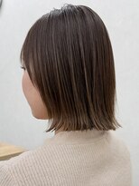 エルヘアメゾン(el. hair maison) 透明感グレージュカラー/顎下外ハネボブ☆