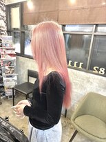 フランク 伊丹店(i's FRUNC)&nbsp;【ブリーチ ダブルカラー】ペールピンク
