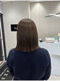 【ぱつっとボブ】グレージュ