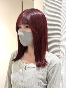 マージュ ギンザ(marju GINZA) 地毛からでも叶えられるワインレッドカラー