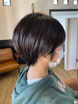 ラポール 蟹江(RAPPORT) 【小顔魅せ】丸みショートボブ◇ツヤ髪で髪質改善×朝ラク