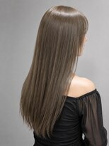 ソラヘアー(SORA hair)&nbsp;透明感グレージュ×艶ストレートロング　10代20代