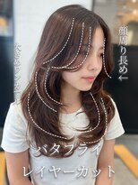 リアン 本厚木(LIAN)&nbsp;レイヤーカットミディアムレイヤーハッシュカット顔周りカット