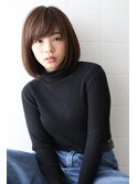 大人ナチュラル・小顔ボブ