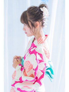 ヴァンクシー バイ ルナ(VANKCY by Luna) 【ネオリーブ プラス】ヘアセット#アップ#ひし形シルエット#花火