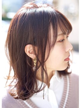 シーン(hair design SCENE) ≪谷添担当≫ピンクパープル×柔らかロブミディ♪